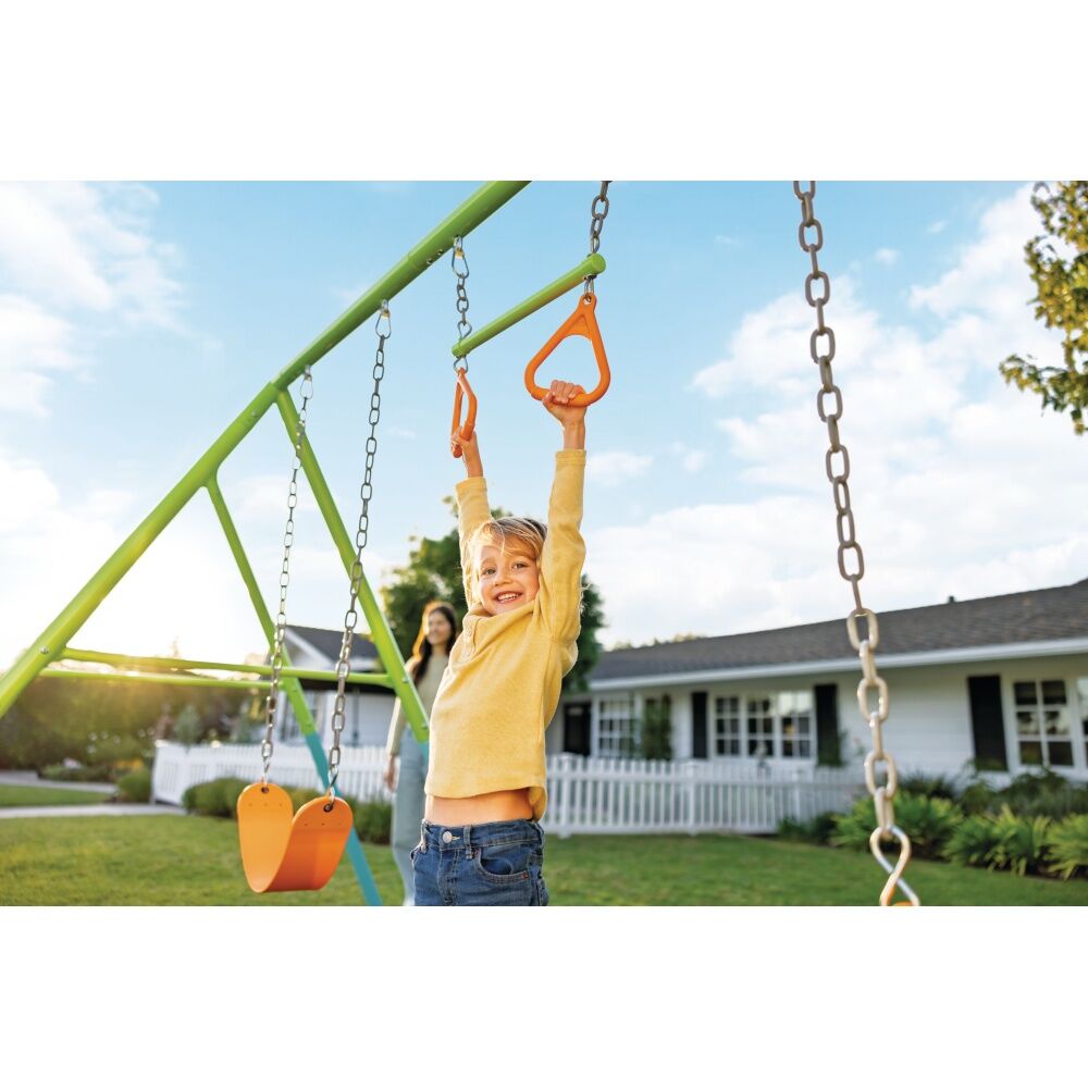 2PK Intex Kids 3-10y Trapeze Swing W/ Rings Outdoor Play Equipment