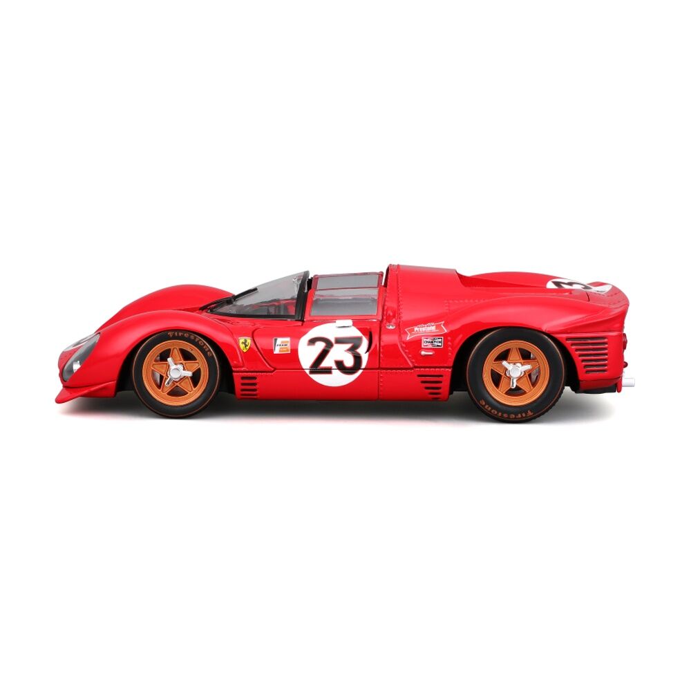 Bburago Model Kit 1967 Ferrari 330 P4 Daytona Classic Car Paint Finish Red