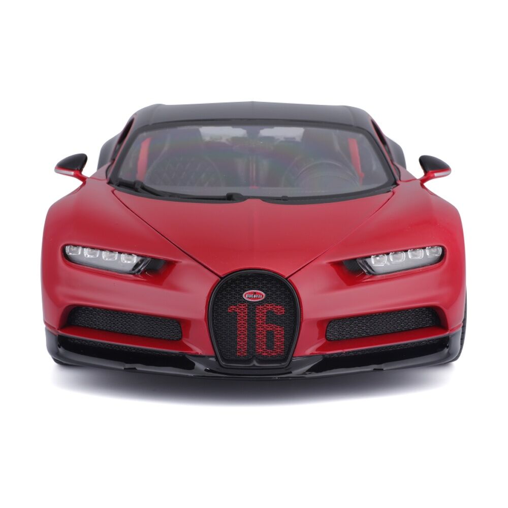 Bburago 2018 Bugatti Chiron Sport Model Car Replica Toy Red Black 78cm