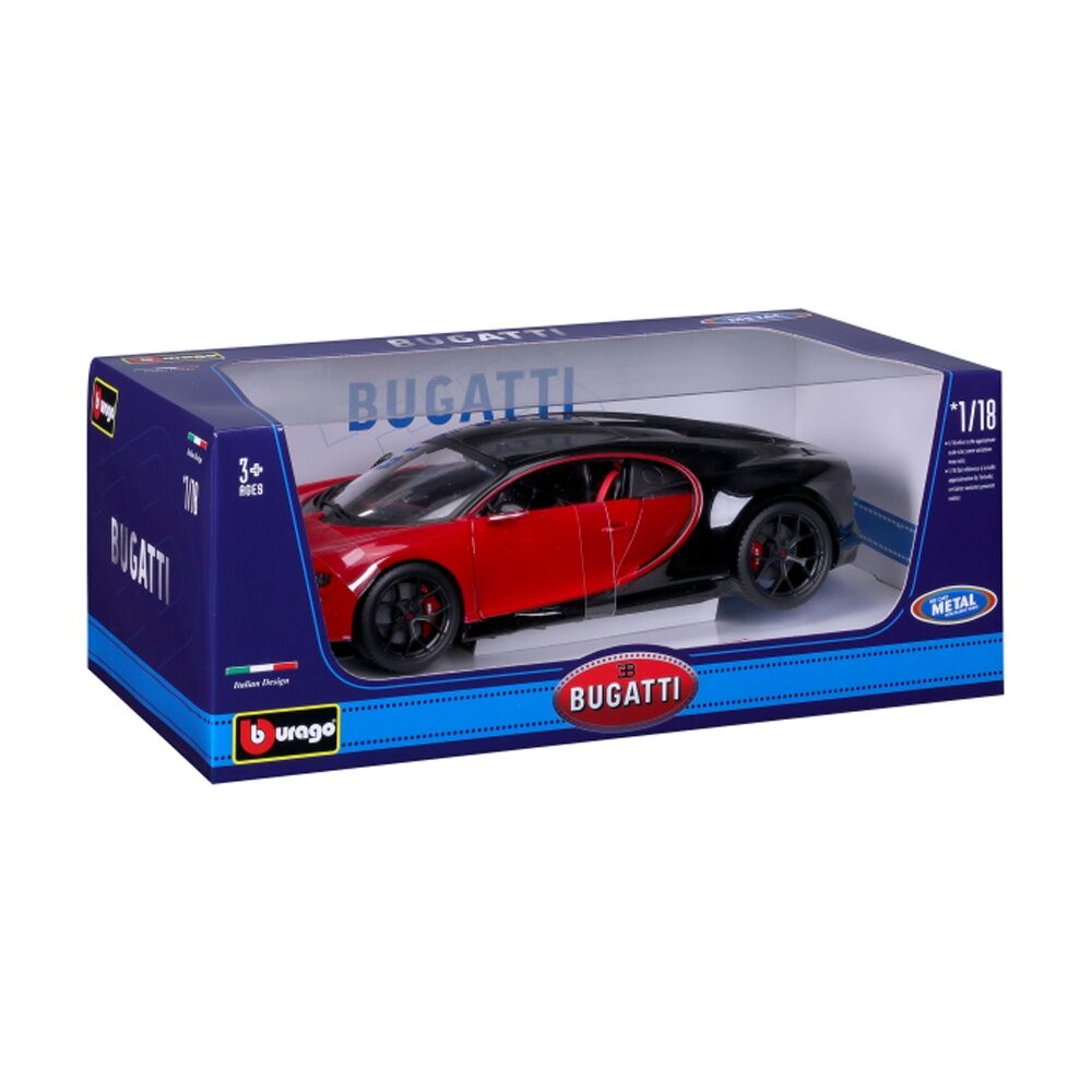 Bburago 2018 Bugatti Chiron Sport Model Car Replica Toy Red Black 78cm