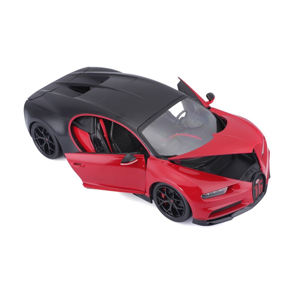 Bburago 2018 Bugatti Chiron Sport Model Car Replica Toy Red Black 78cm