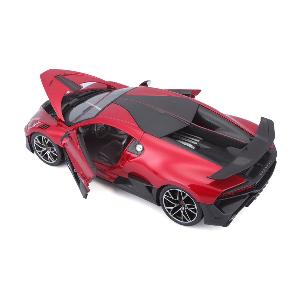 Bburago 2018 Bugatti Divo Metallic Model Car Collectible Toy Diecast Red