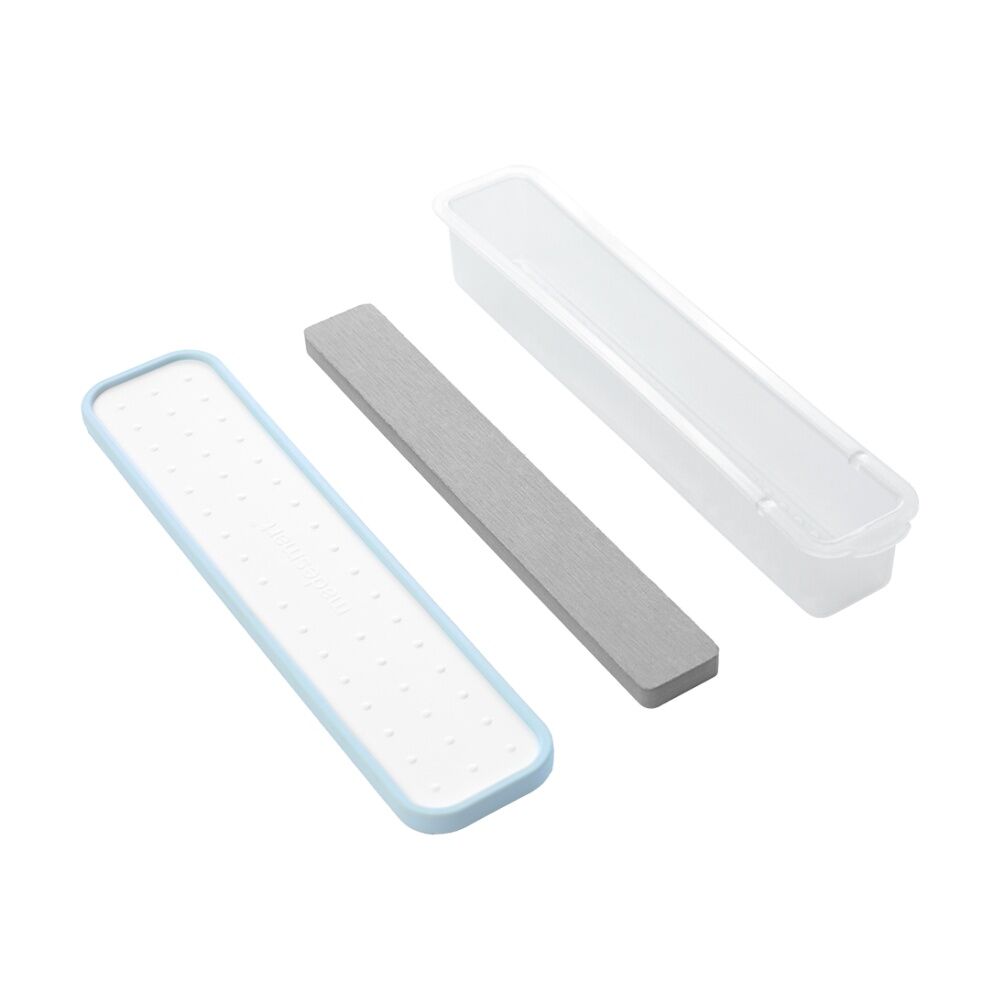 Madesmart Antimicrobial Drying Stone Toothbrush Travel Case Blue