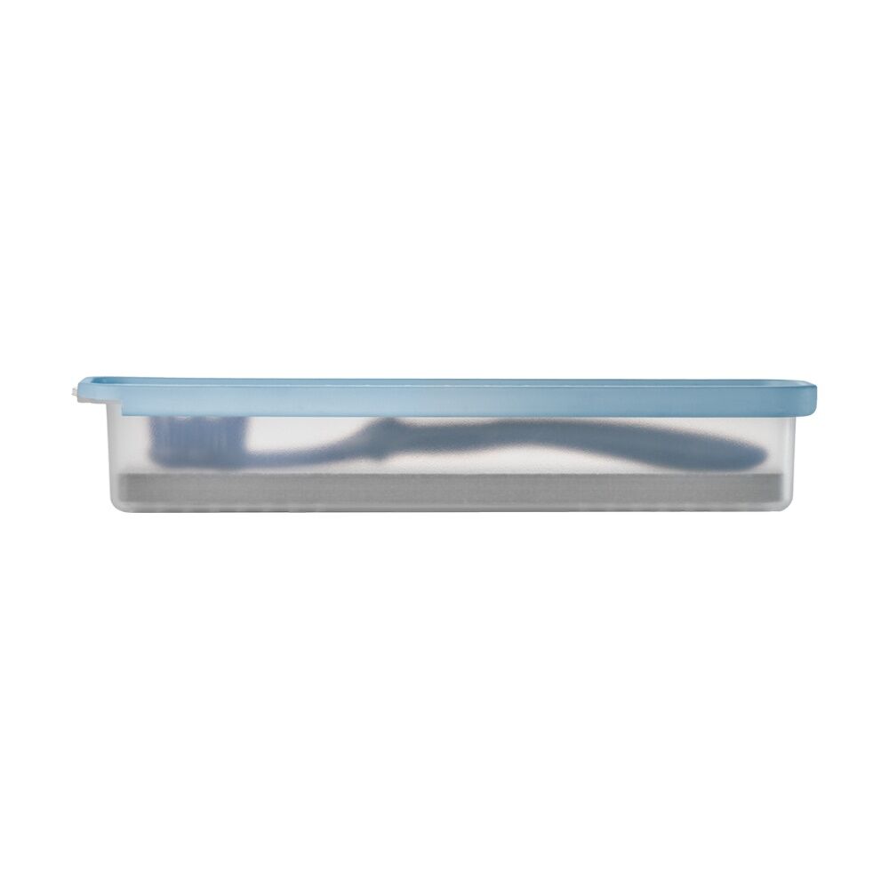 Madesmart Antimicrobial Drying Stone Toothbrush Travel Case Blue