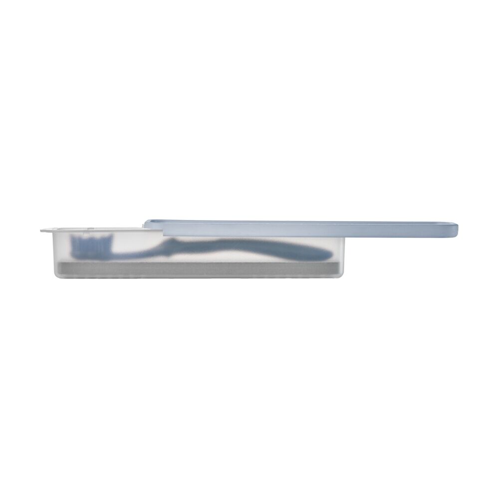 Madesmart Antimicrobial Drying Stone Toothbrush Travel Case Blue
