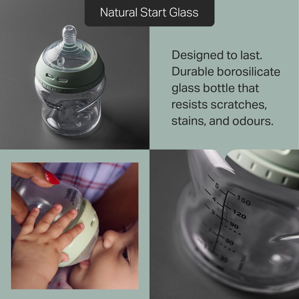 2x 3pc Tommee Tippee Natural Start Newborn Bottle Discovery Set 0m+ 150ml