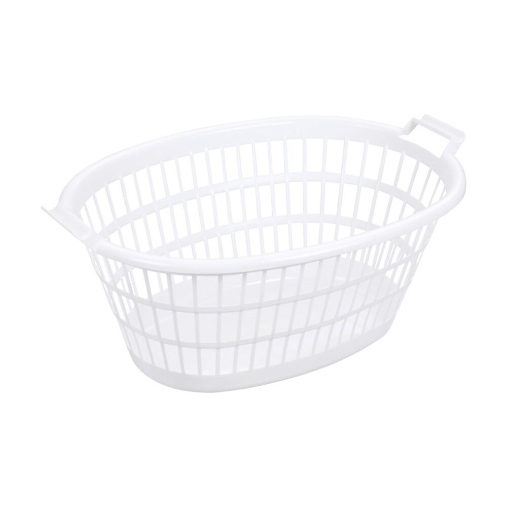 3x Boxsweden Oval Aerated Laundry/Clothing Carry Basket 63x43.5x27cm Assorted