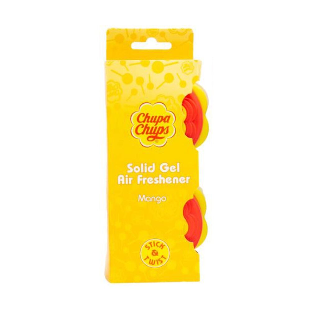 6x 2pc Chupa Chups Solid Gel Air Freshener Set Assorted Scents 40g