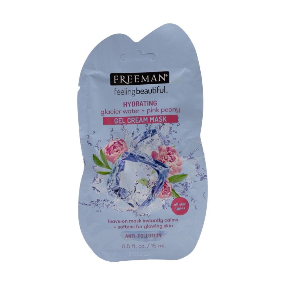 24PK Freeman Hydrating Gel Cream Mask All Skin Types Glacier Water & Pink Peony