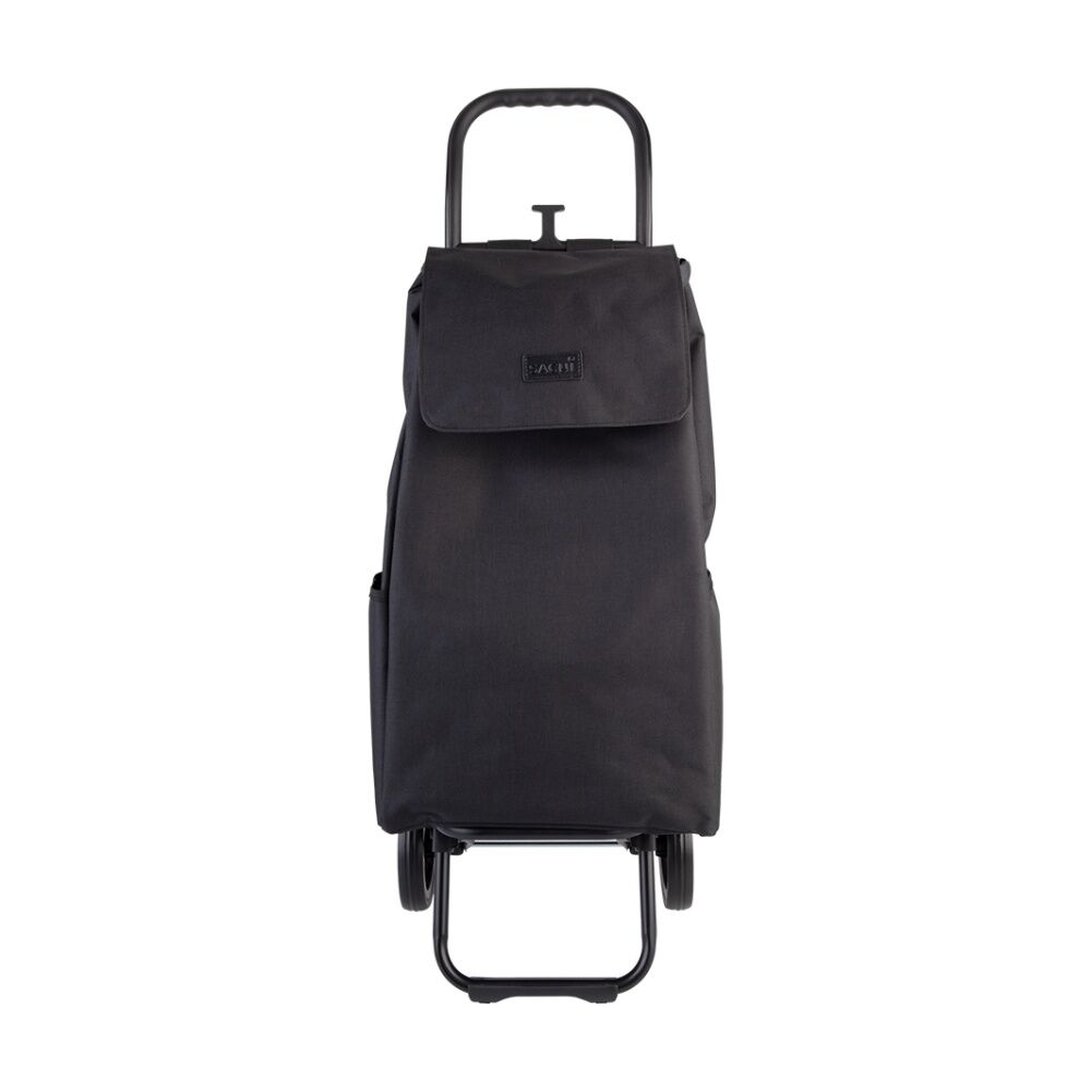 Sachi Swift Steel Frame Shopping Trolley Black 38L Capacity 20kg Load Limit