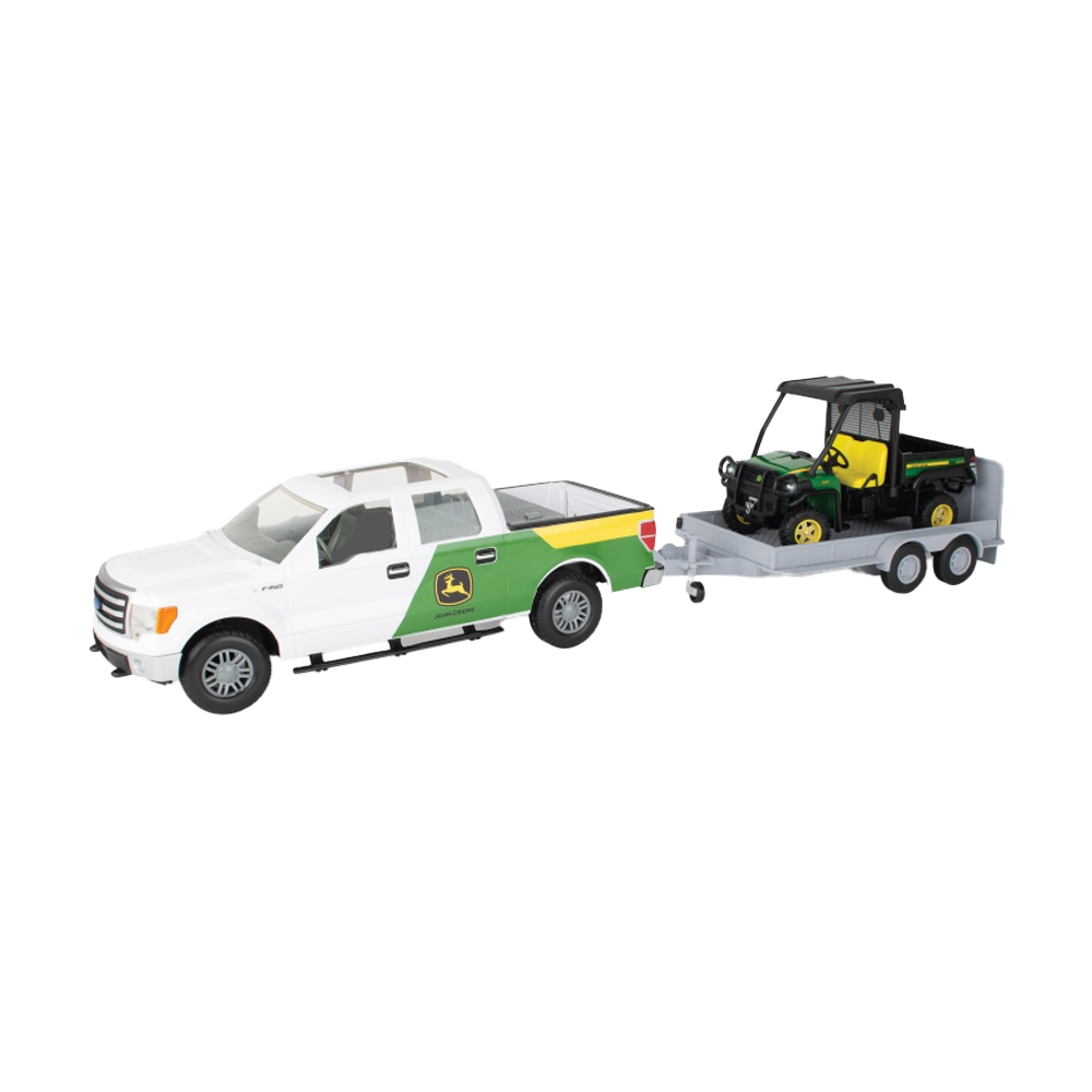 John Deere Big Farm Ford F150 Toy Vehicle Lights Sounds Gator With Tilting Box 1 16 3 Years Plus.