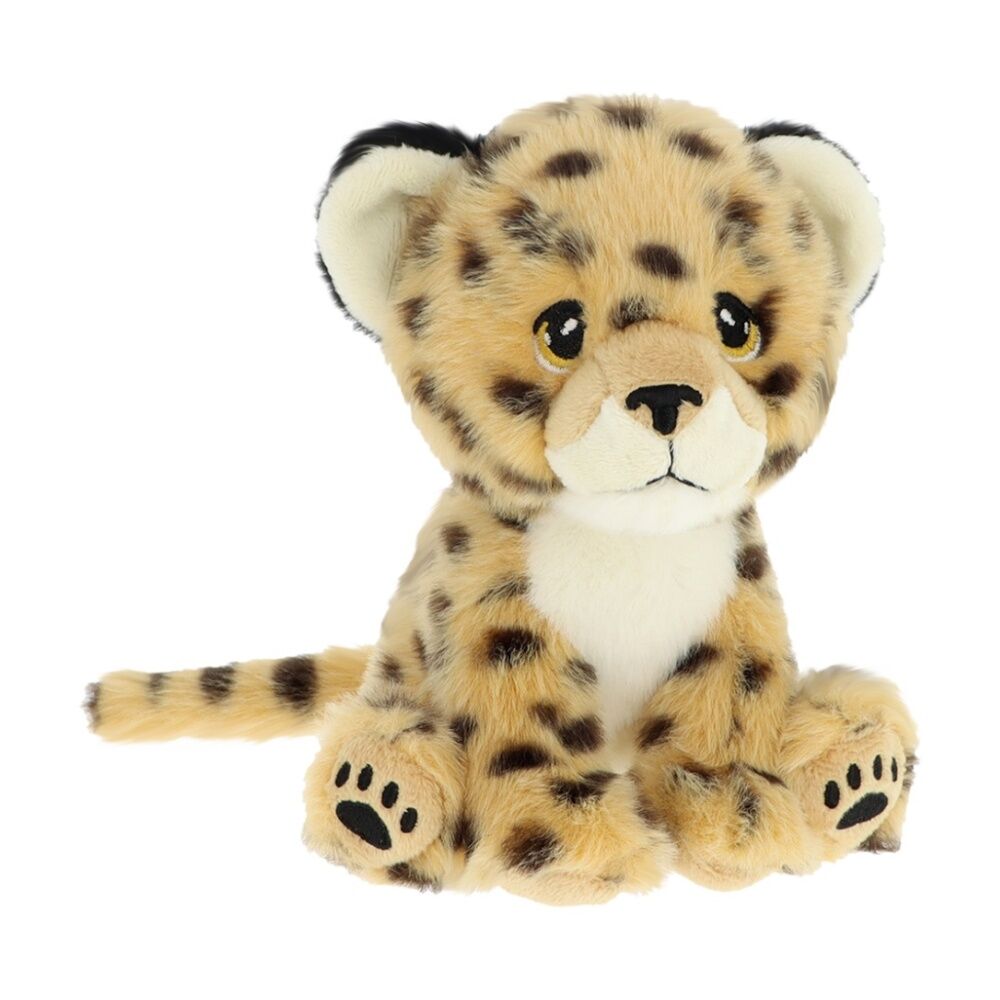 Keeleco 100% Recycled Material Weighted Delux Animal Plush Toy Cheetah