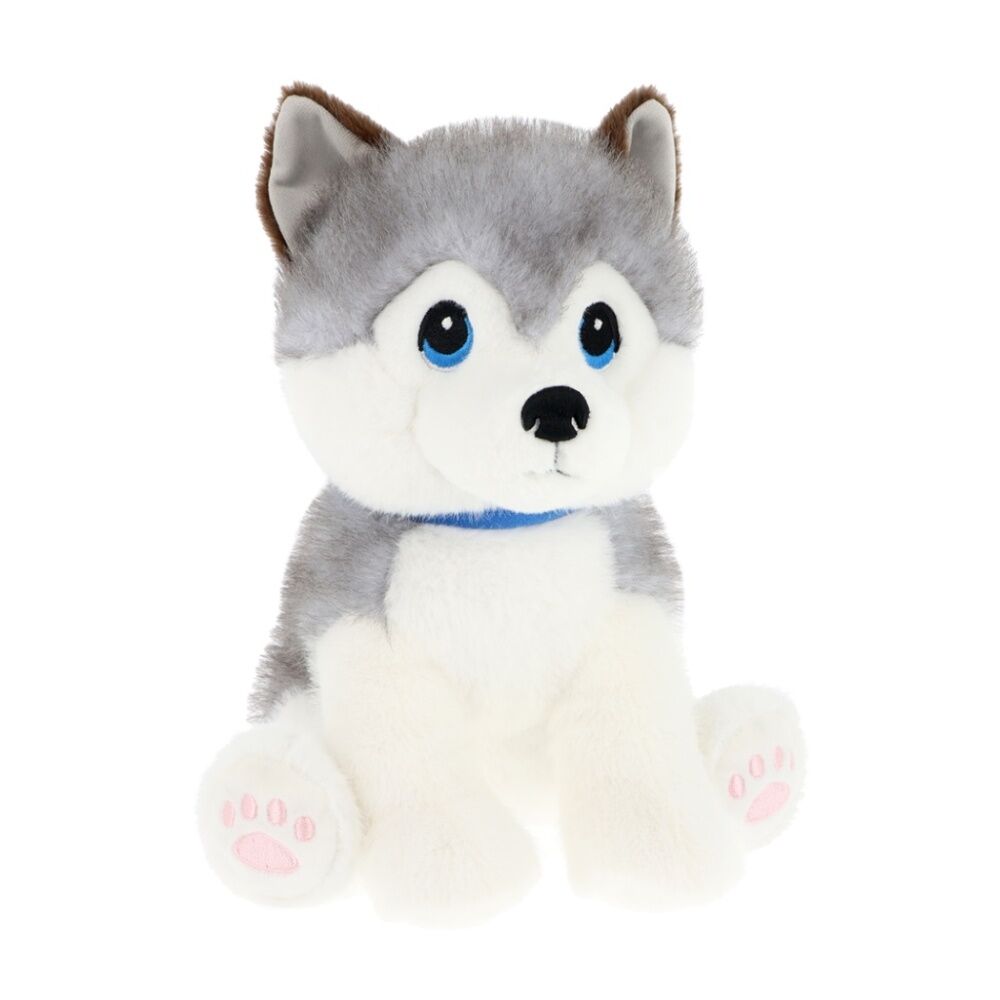Keeleco Puppy Love Plush Soft Toy Eco-Friendly Huggable Animal Husky