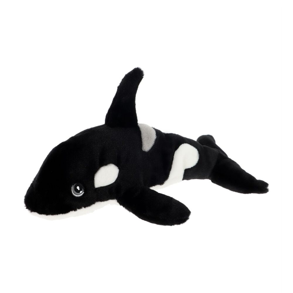 2x Keeleco Delux Plush Toy Soft Recycled Wildlife Collection Orca