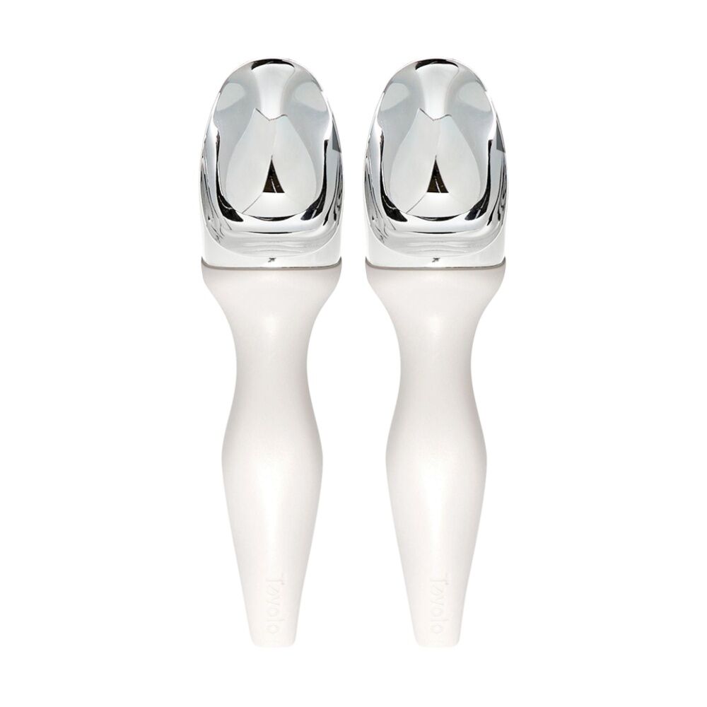 2PK Tovolo Tilt-Up Ice Cream Scoop W/ Built-In Feet & Ergonomic Handle White