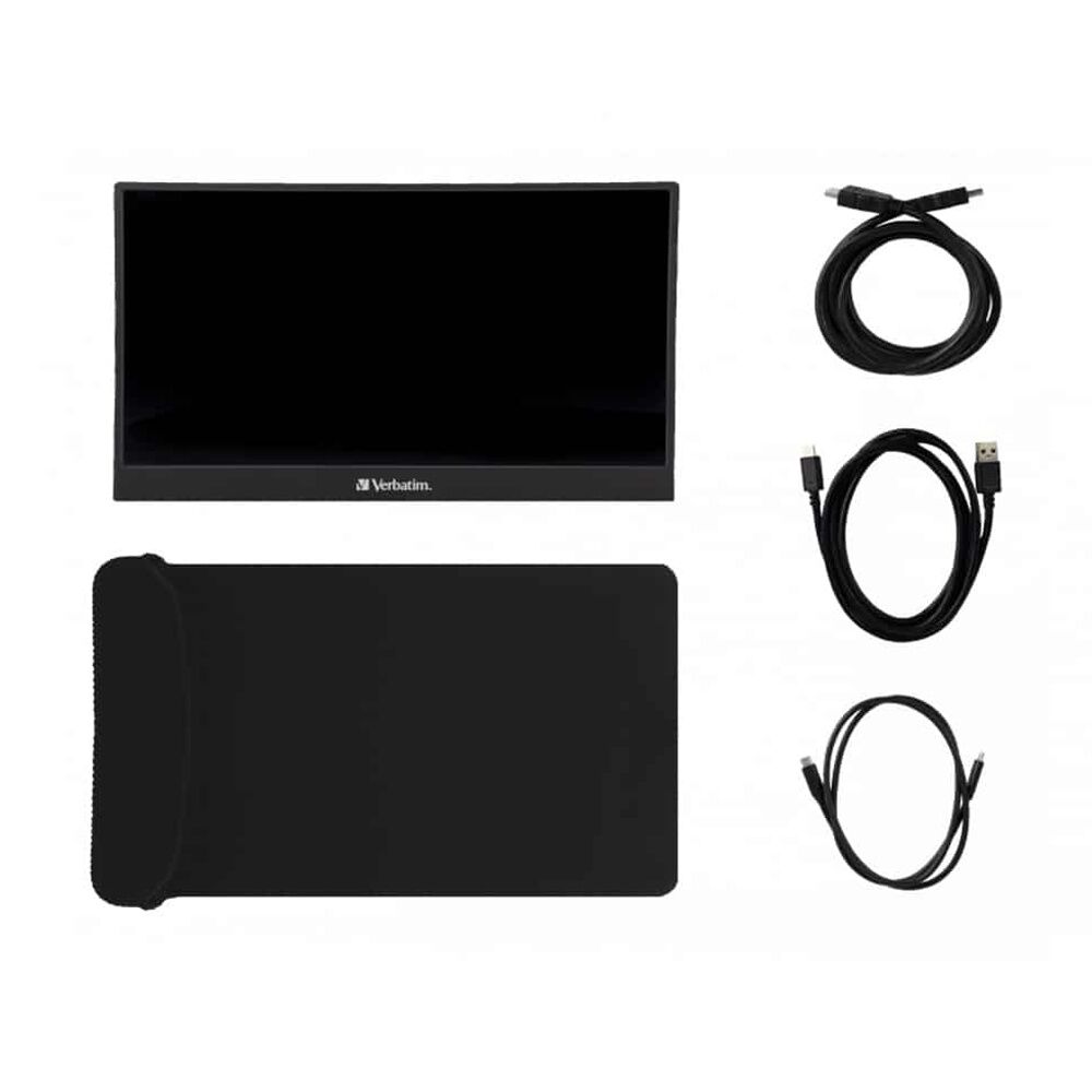 VERBATIM Portable Monitor Full HD 1080p USB-C/HDMI Connection 14 inch