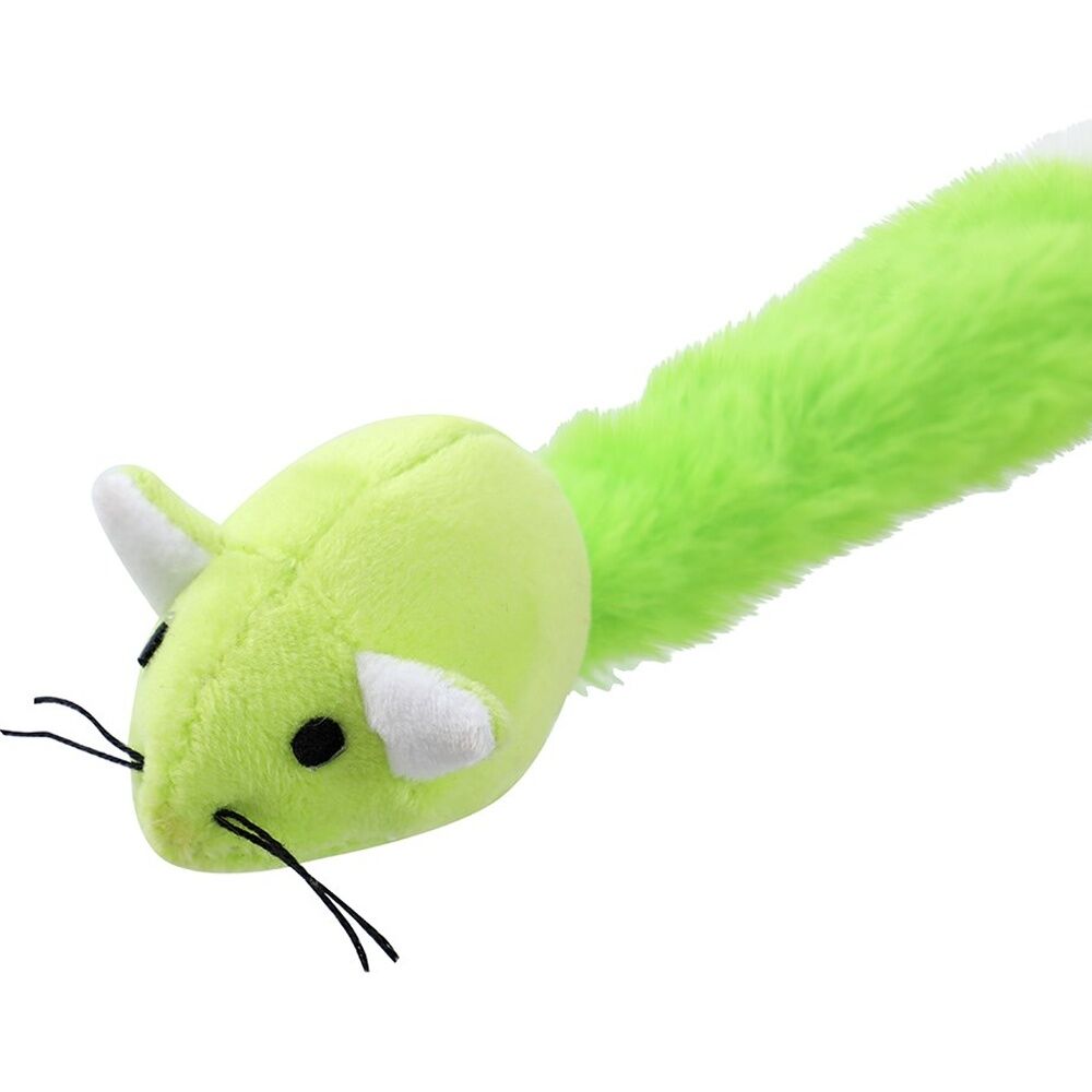 6x Paws And Claws Plush Long Tail Mouse Cat Batting/Pouncing Toy Assorted