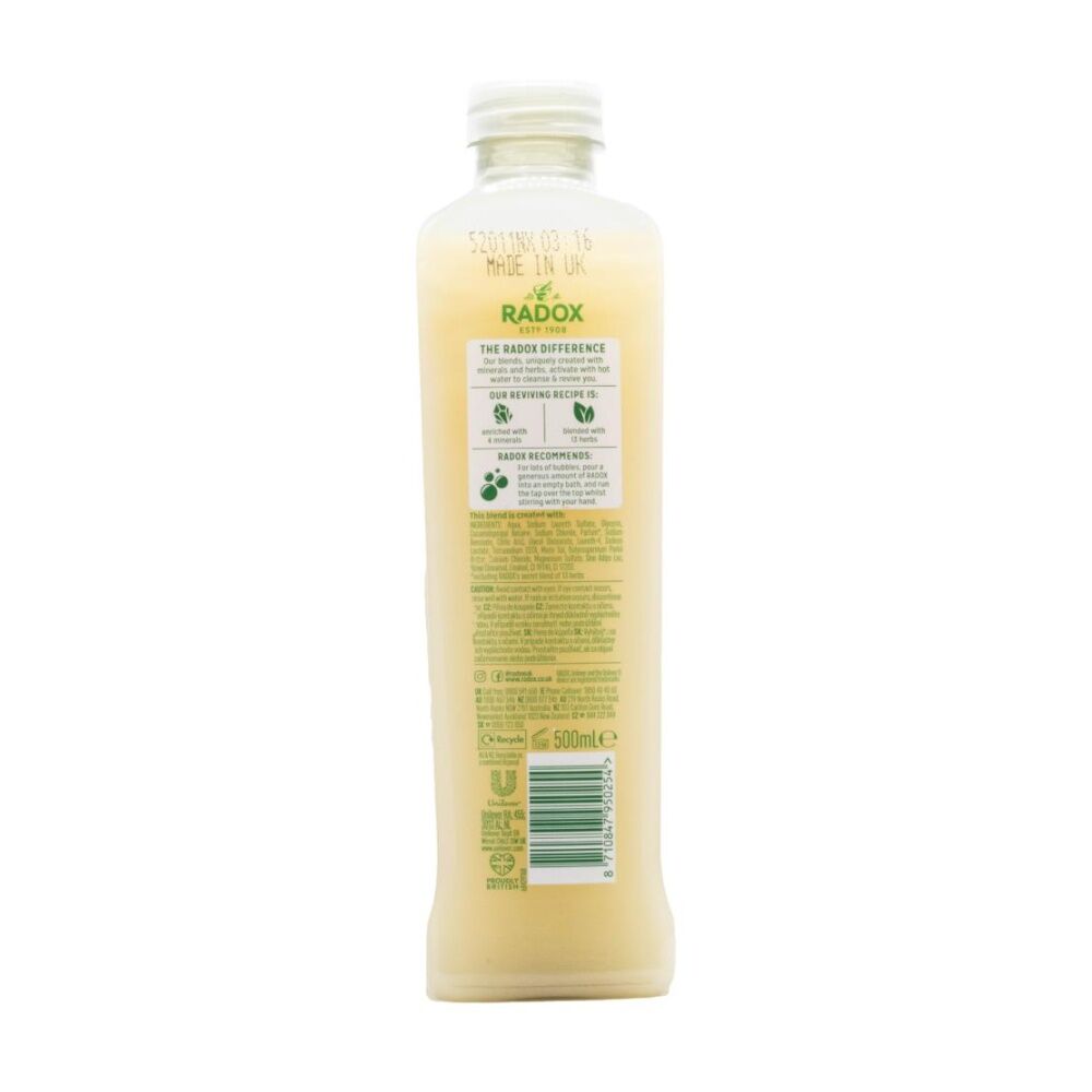 12PK Radox Bath Soak Feel Pampered Minerals Herbs 500mL Shea Butter & Ginger