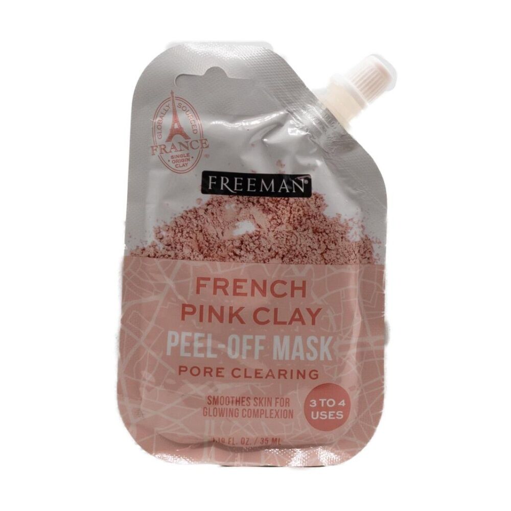 24PK Freeman Pore Clearing Peel Mask Normal to Combo Skin 35mL French Pink Clay