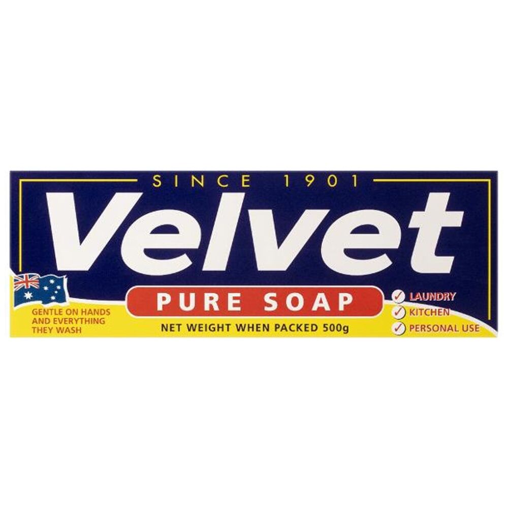 12x 4pc Velvet Cleaning Soap For Laundry/Kitchen/Personal Use 500g