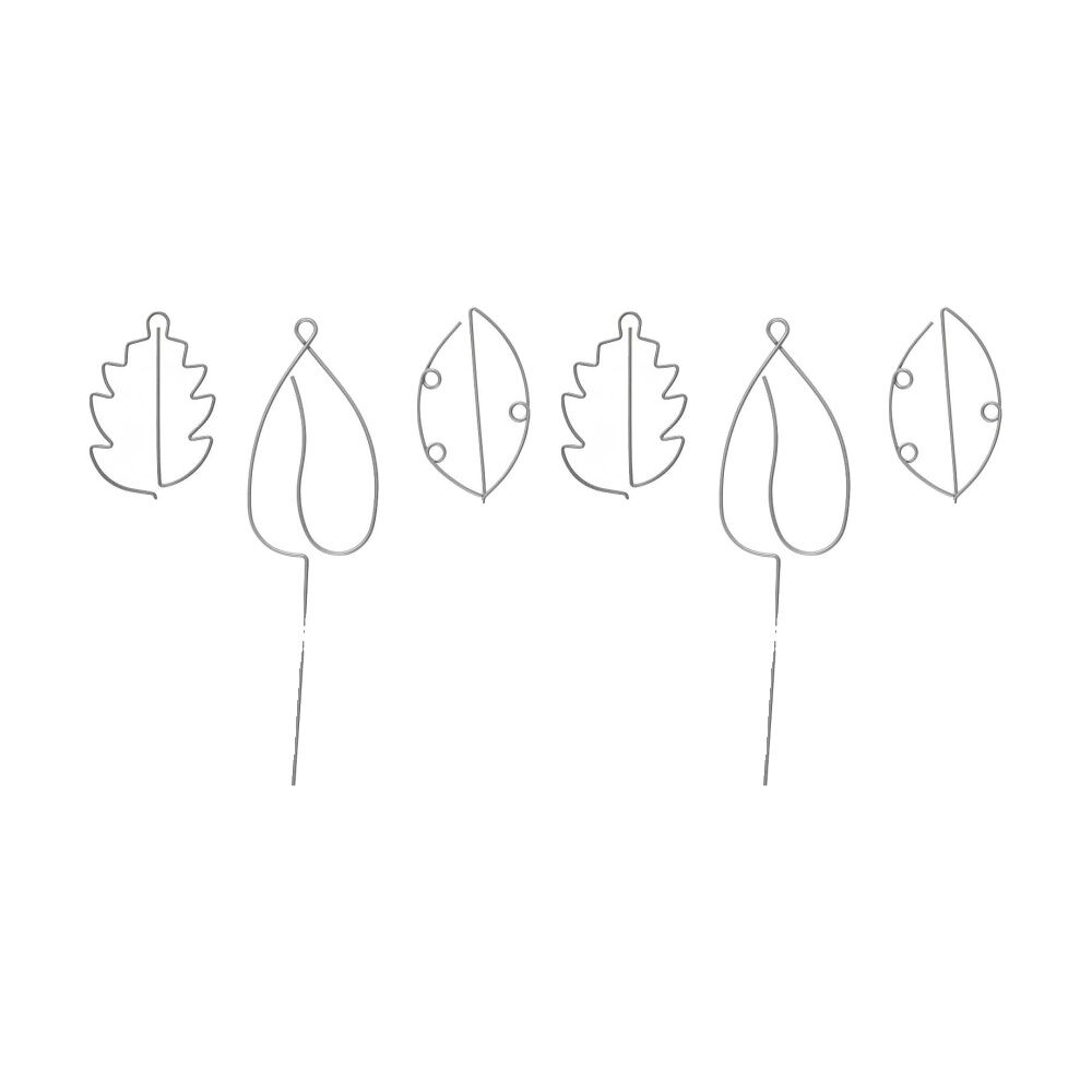 2x 3pc Annabel Trends Garden Sprout Indoor Plant Stakes 100% Iron 38cm