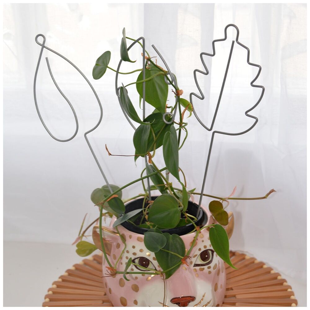 2x 3pc Annabel Trends Garden Sprout Indoor Plant Stakes 100% Iron 38cm