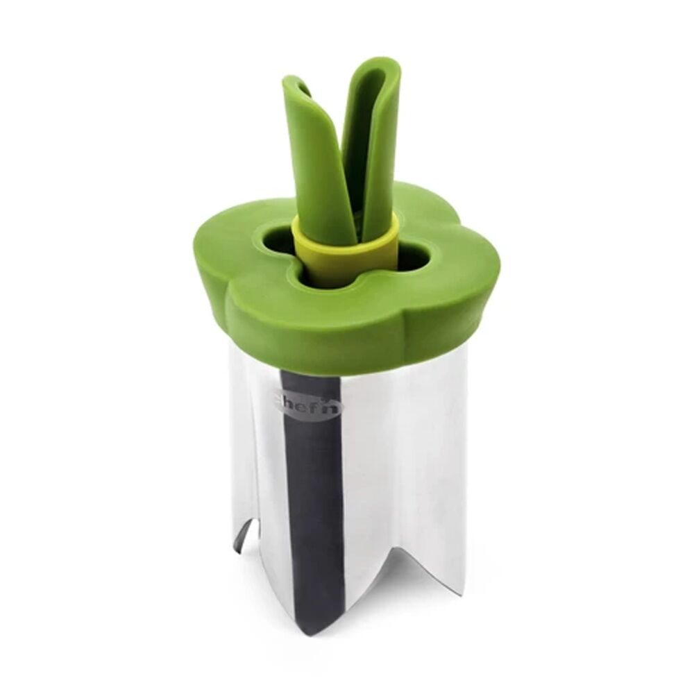 2PK 2pc Chef'n QuickCore Plus Stainless Steel Bell Pepper & Jalape?o Corer Set