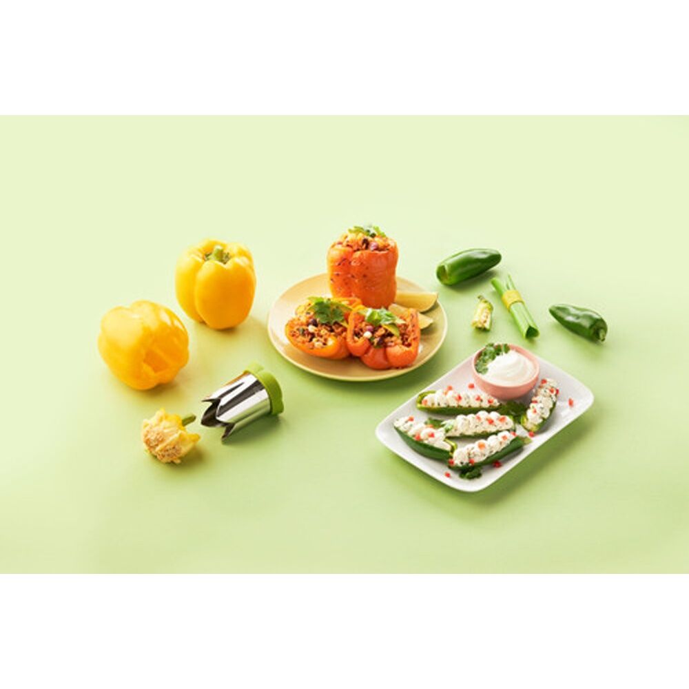2pc Chef'n QuickCore Plus Stainless Steel Bell Pepper & Jalape?o Corer Set