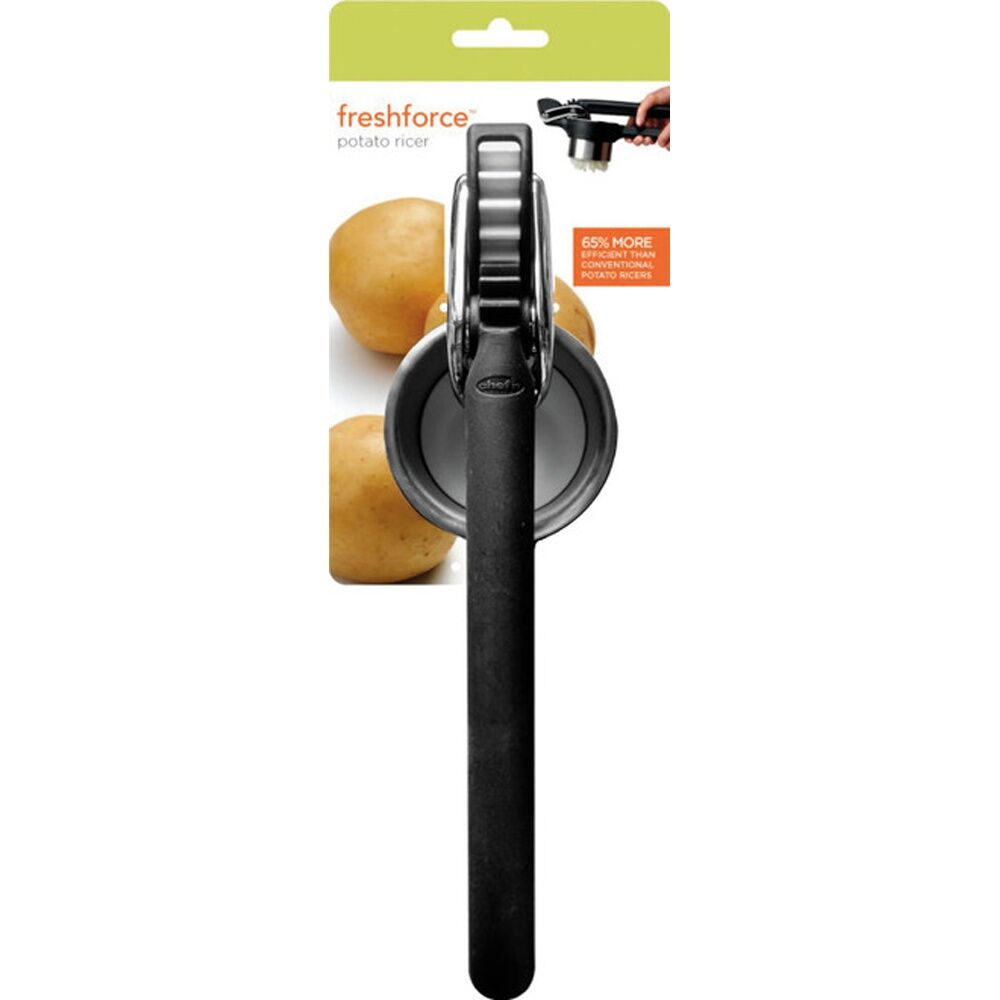 Chef'n FreshForce Potato Ricer Plus Efficient Manual Kitchen Tool Black