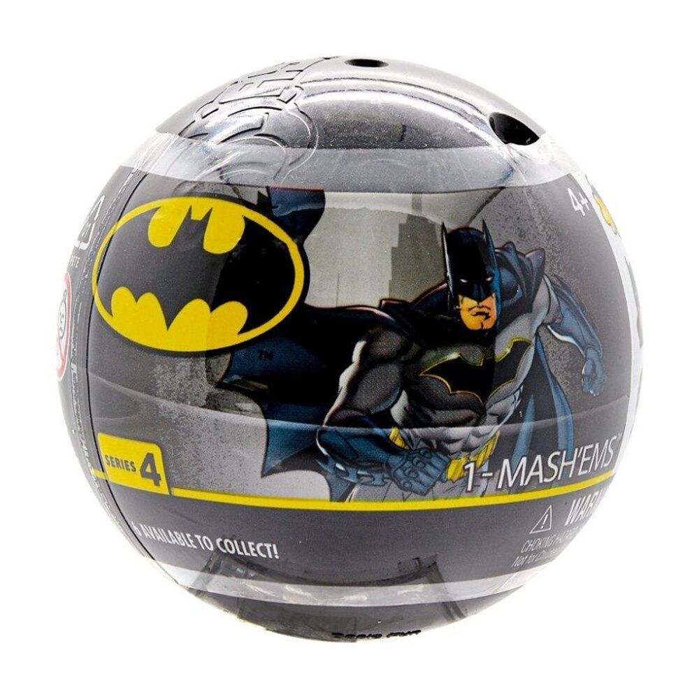 5PK Basic Fun Mash'ems Batman Collectible Squishy Toy Assorted