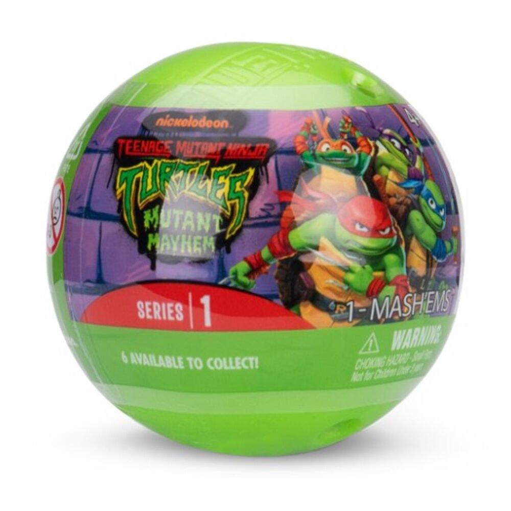 5PK Basic Fun Mash'ems Teenage Mutant Ninja Turtles Squishy Toy Assorted