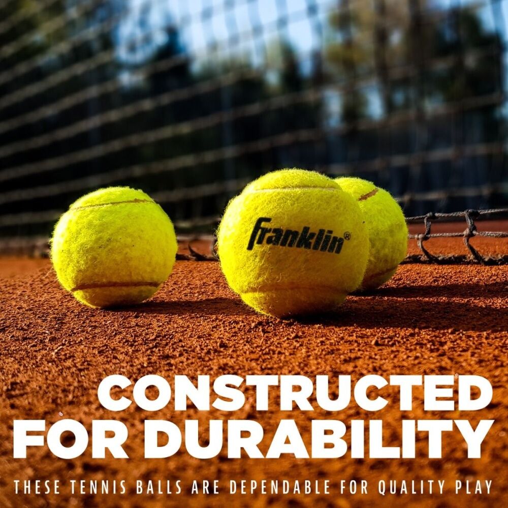 3x 3pc Franklin Tennis Balls Recreational Play Practice Training Yellow