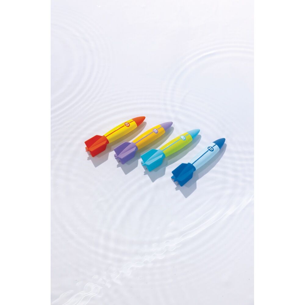 2x 4pc Intex Underwater Torpedoes Set Dive Toys Activity Game Assorted 6y+