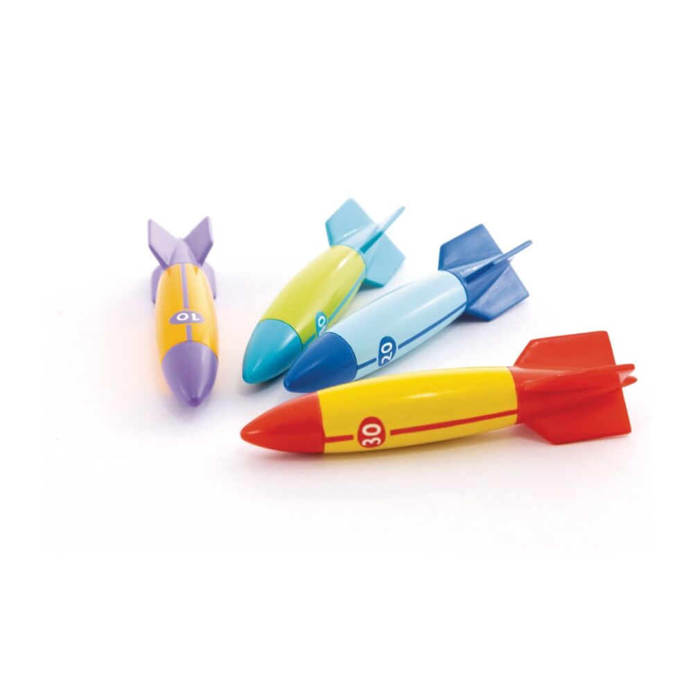 2x 4pc Intex Underwater Torpedoes Set Dive Toys Activity Game Assorted 6y+