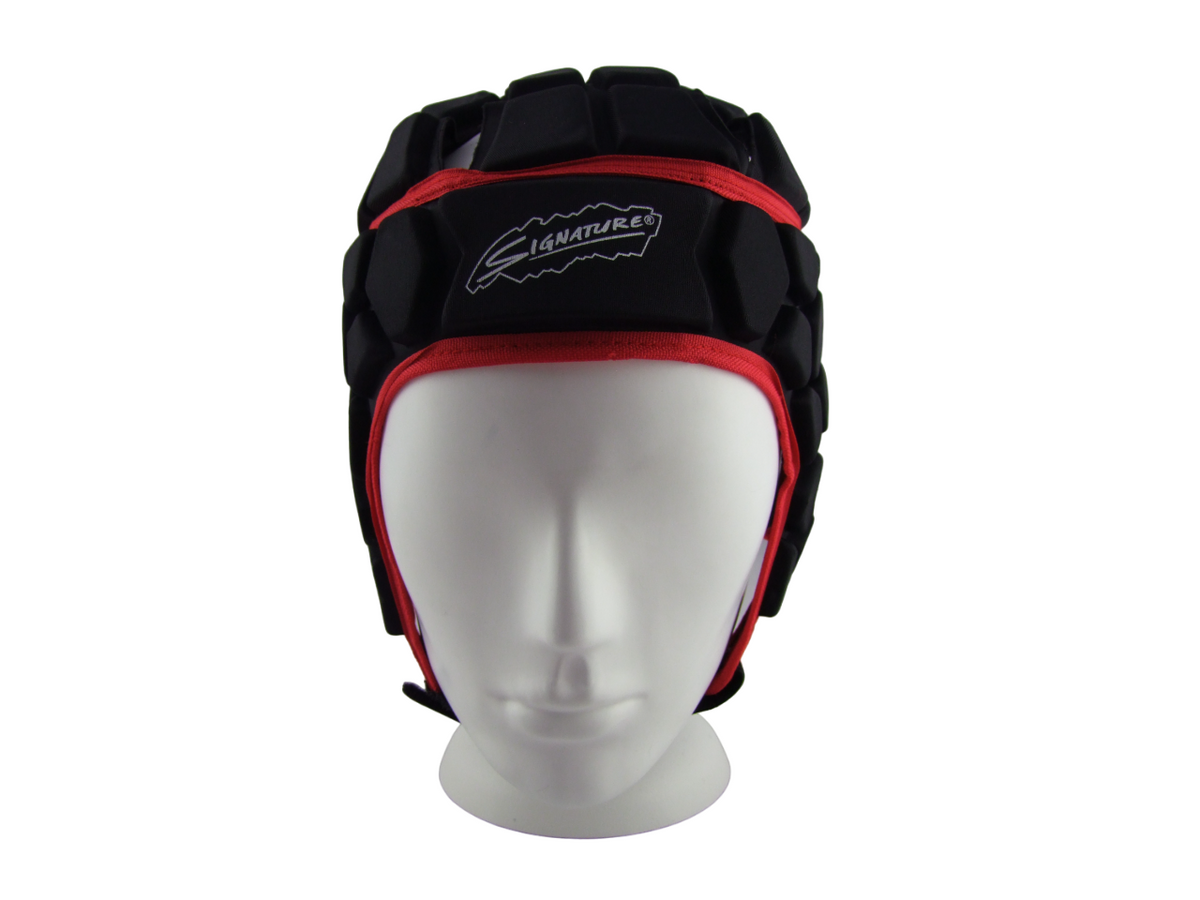 Signature Viper Protective Sports Helmet Headgear Black Red