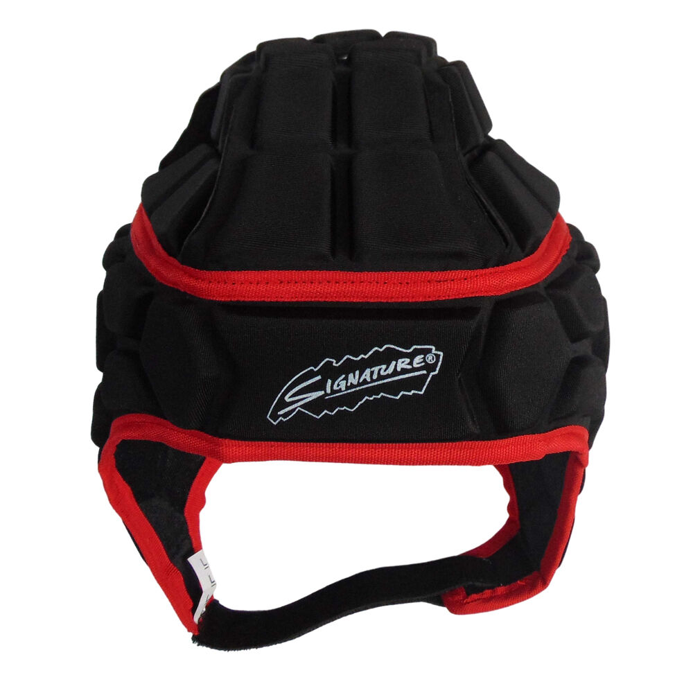 Signature Viper Protective Sports Helmet Headgear Black Red