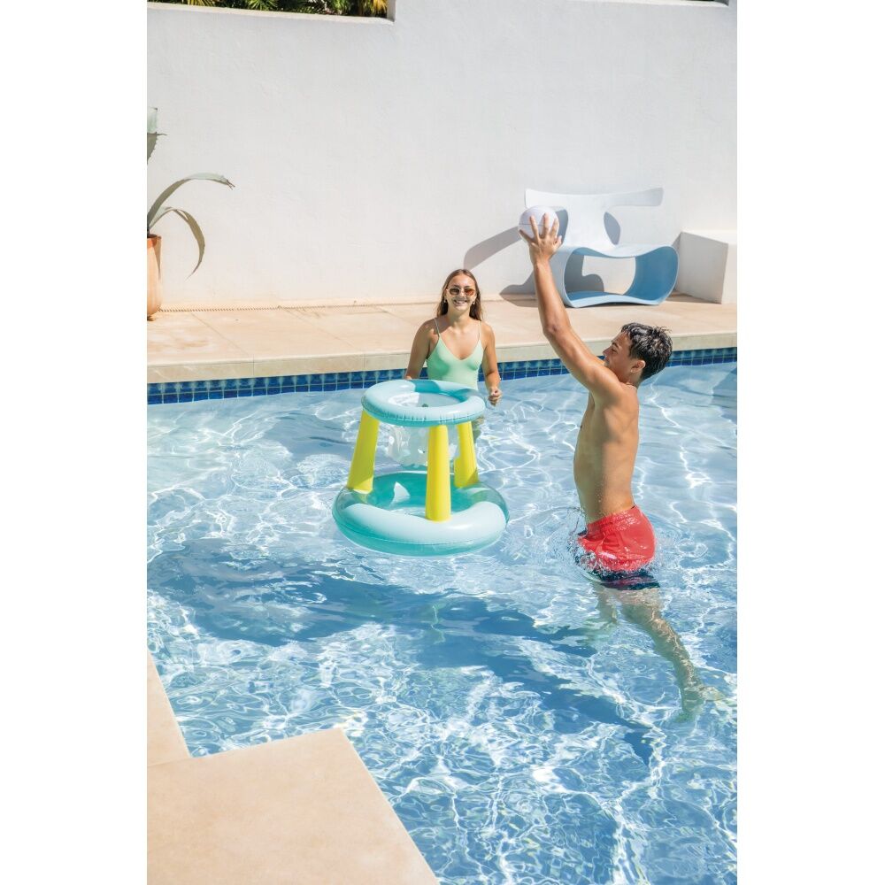 2PK Intex Mega Floating Inflatable Hoop W/ Ball Pool Play Activity 6y+