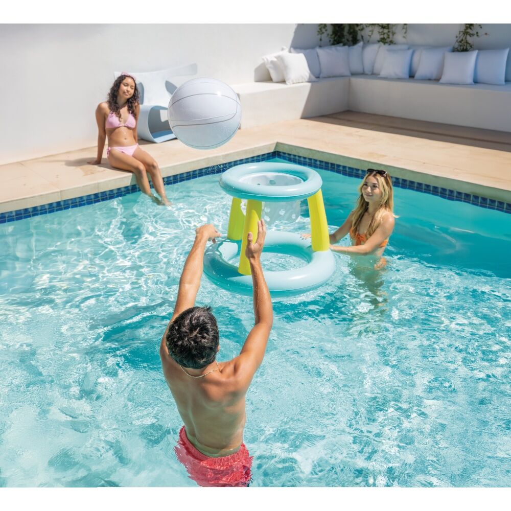 2PK Intex Mega Floating Inflatable Hoop W/ Ball Pool Play Activity 6y+