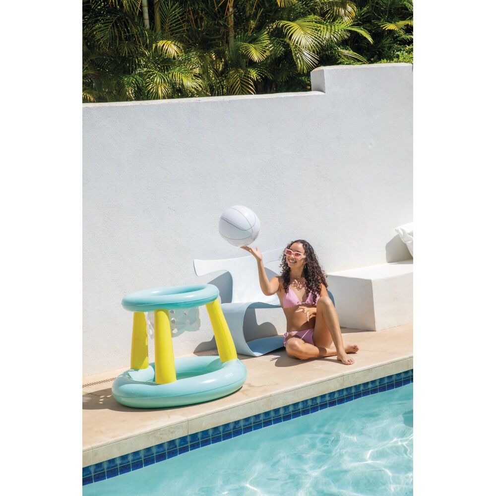 2PK Intex Mega Floating Inflatable Hoop W/ Ball Pool Play Activity 6y+