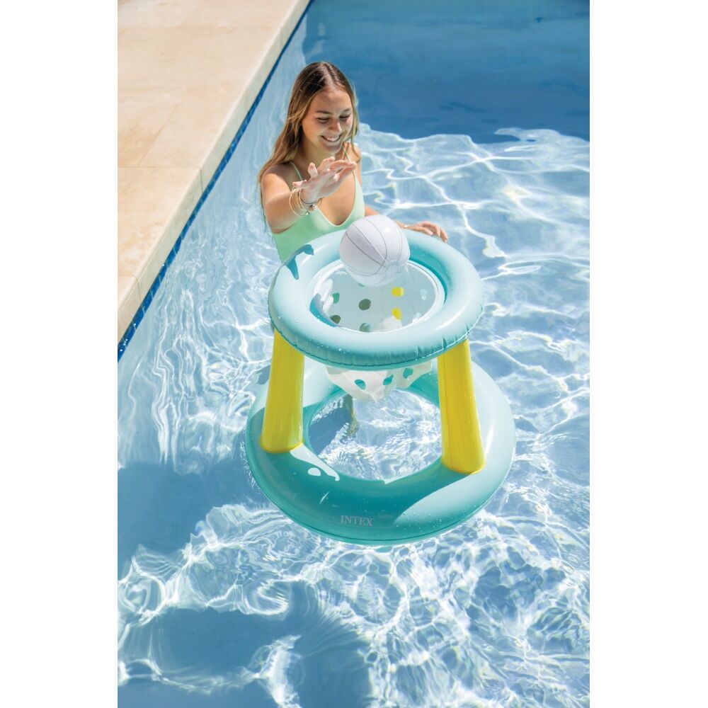 2PK Intex Mega Floating Inflatable Hoop W/ Ball Pool Play Activity 6y+