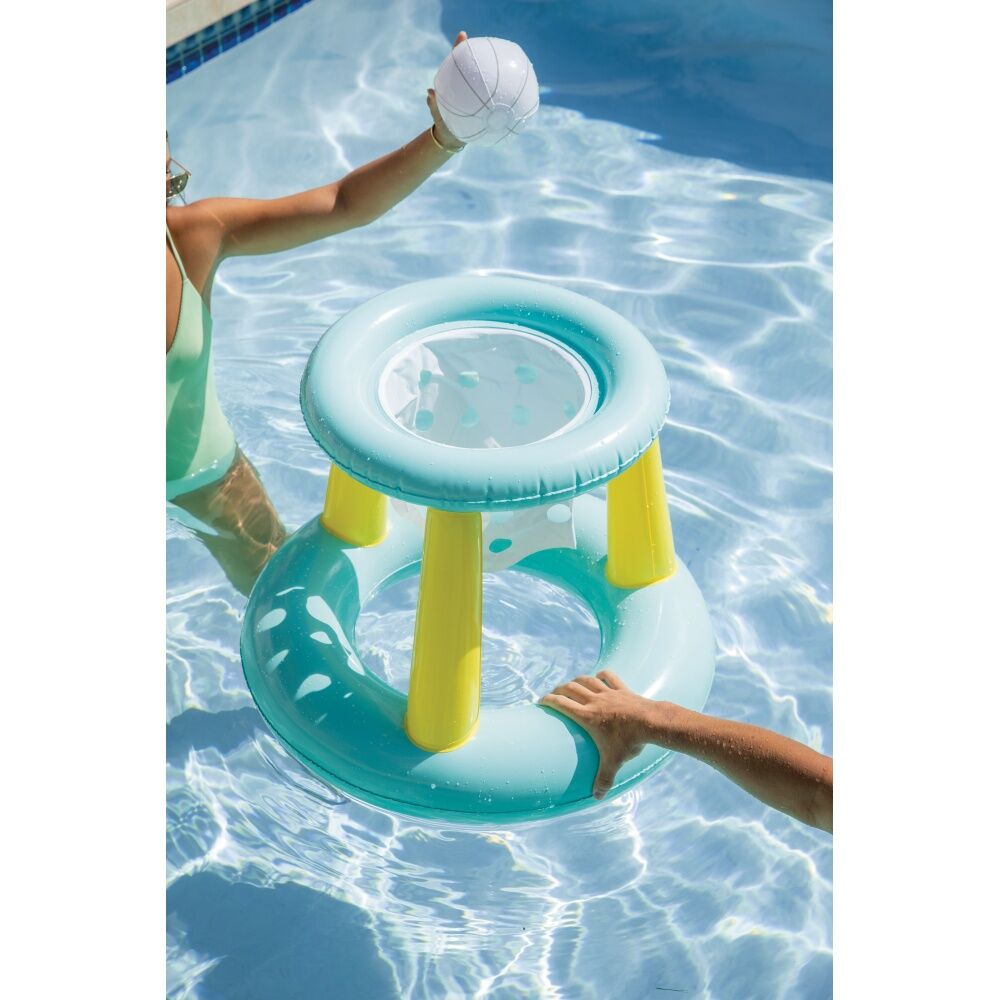 2PK Intex Mega Floating Inflatable Hoop W/ Ball Pool Play Activity 6y+