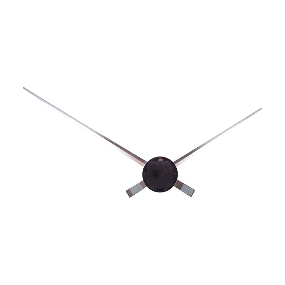NeXtime Hands Wall Clock Aluminium Matte Finish Home Decor Walnut 85cm