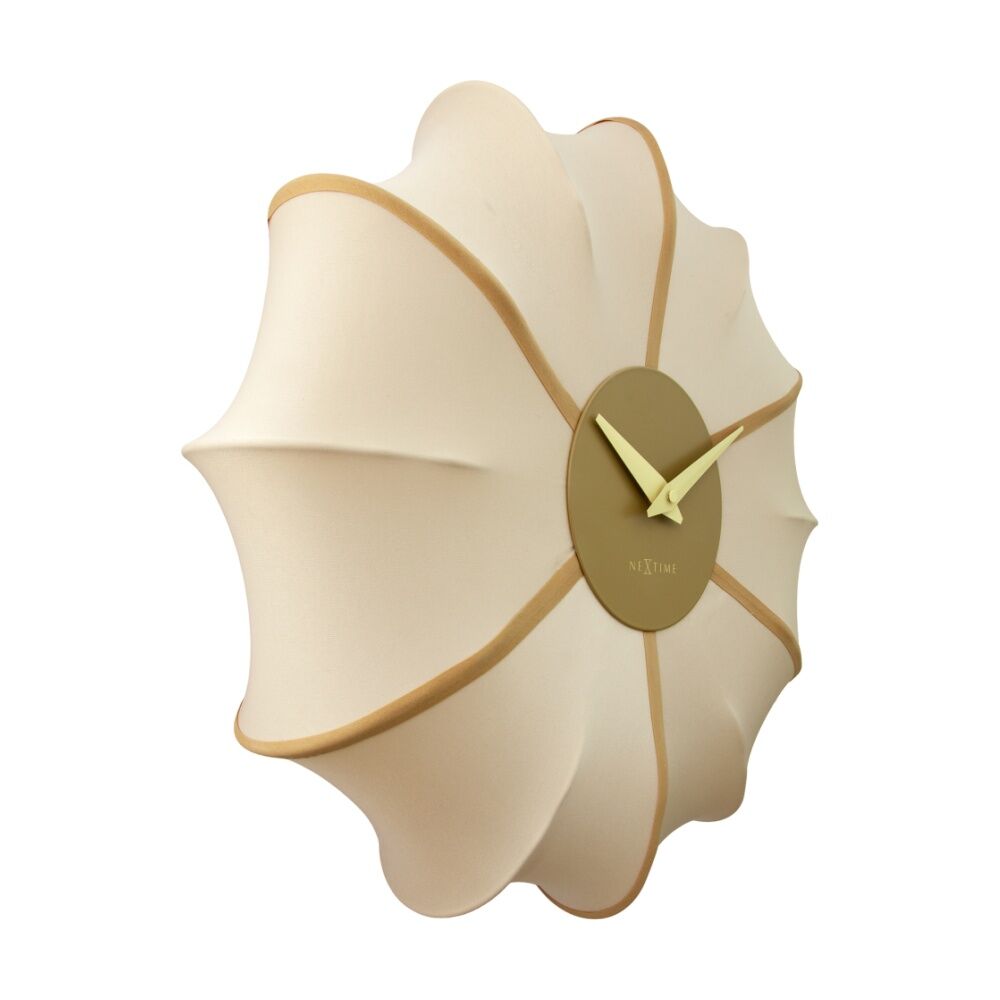 NeXtime Ultimo Wall Clock Silent Analogue Home Decor Champagne 50cm