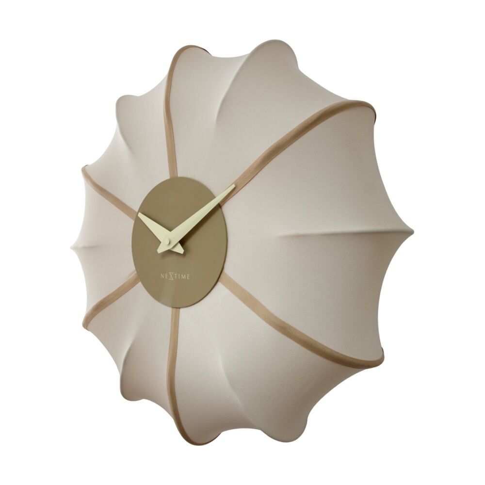 NeXtime Ultimo Wall Clock Silent Analogue Home Decor Champagne 50cm