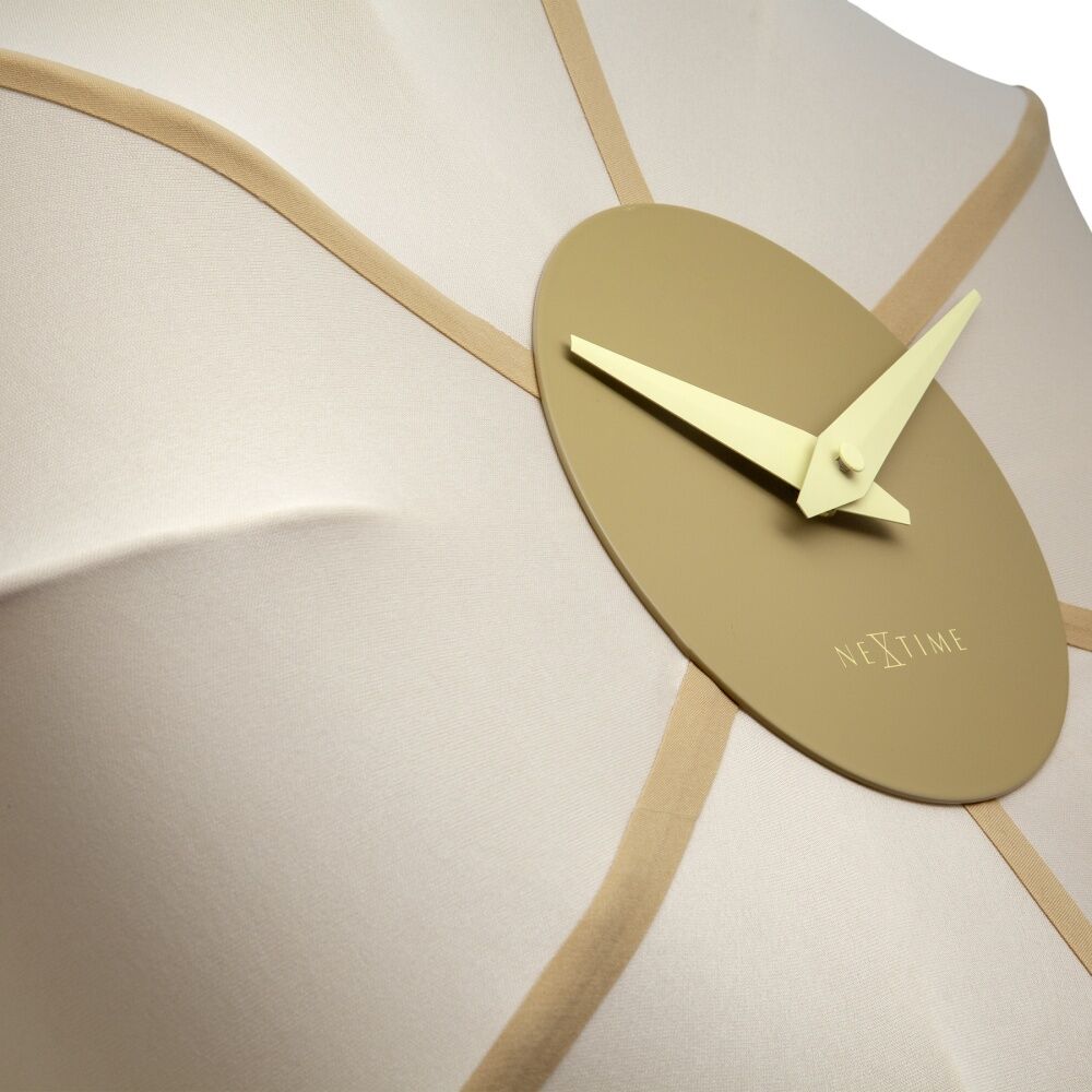 NeXtime Ultimo Wall Clock Silent Analogue Home Decor Champagne 50cm
