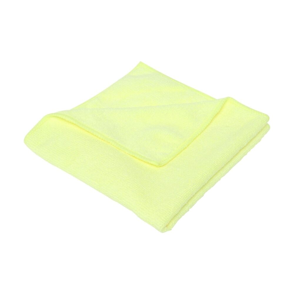 20PK TUF Contractor Grade Cleaner Chemical Free Microfibre Cloth Yellow
