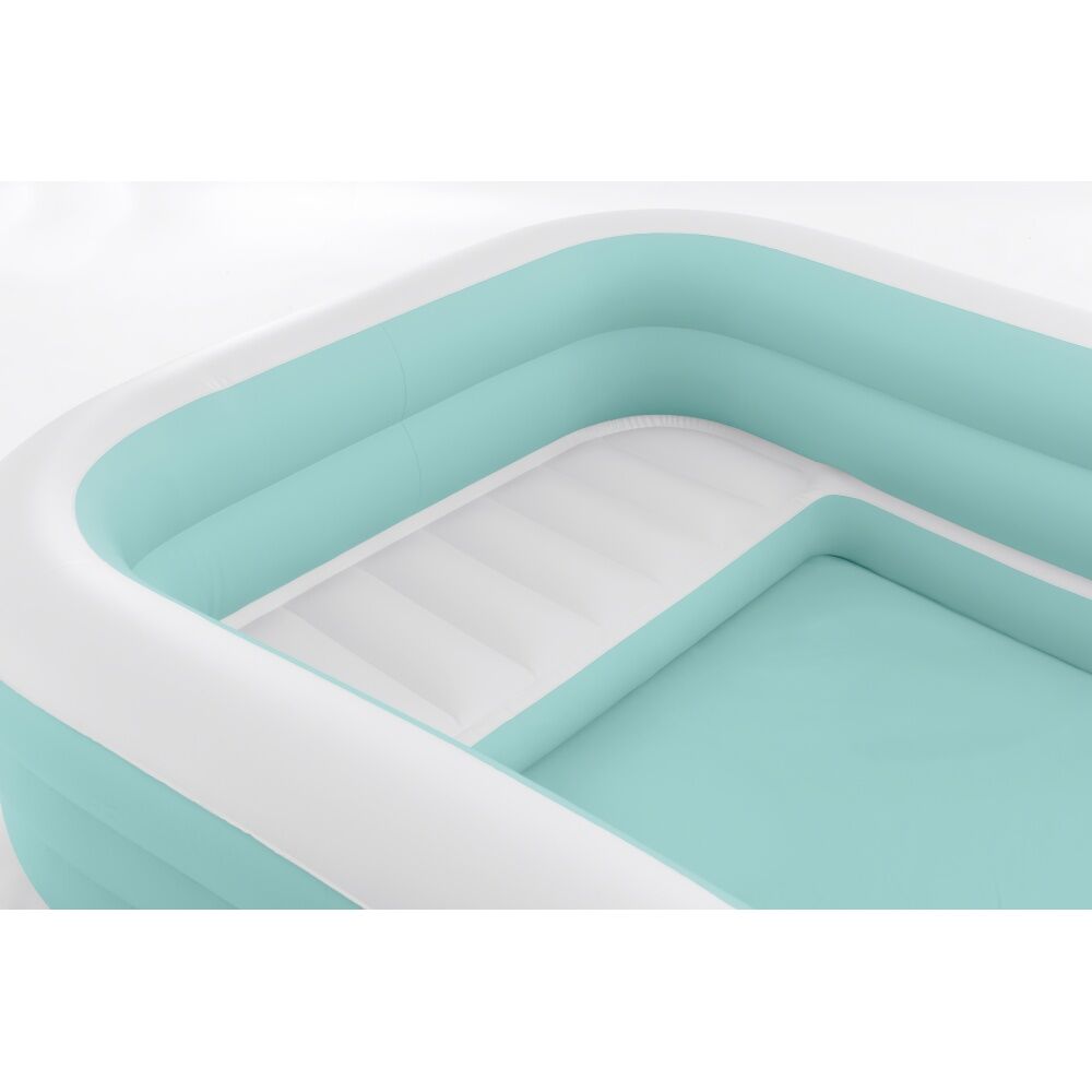 Intex Swim Center Family Lounge Inflatable Pool 264x165x56cm Cyan 6y+