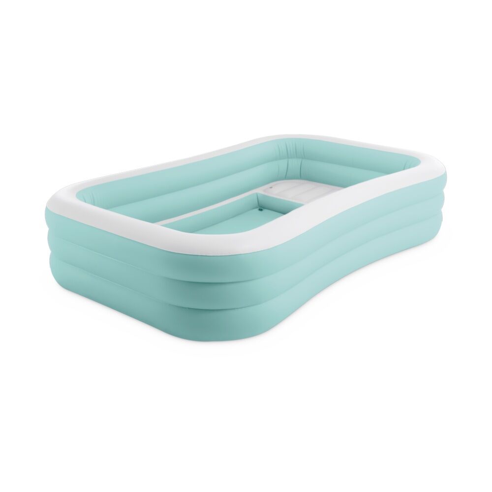 Intex Swim Center Family Lounge Inflatable Pool 264x165x56cm Cyan 6y+