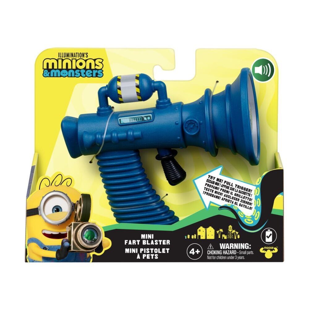 2PK Minions 3 Mini Fart Blaster Sound Effect Toy Kids 4y+