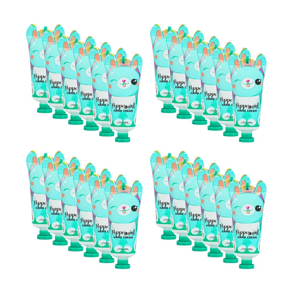 24PK Wish Moisturising Hand Cream W/ Keyring 60mL Cute Animal Design Assorted
